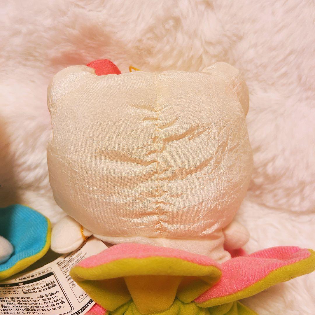 希少レア　ハローキティ　ぬいぐるみ　巾着　花　フラワー　平成レトロ