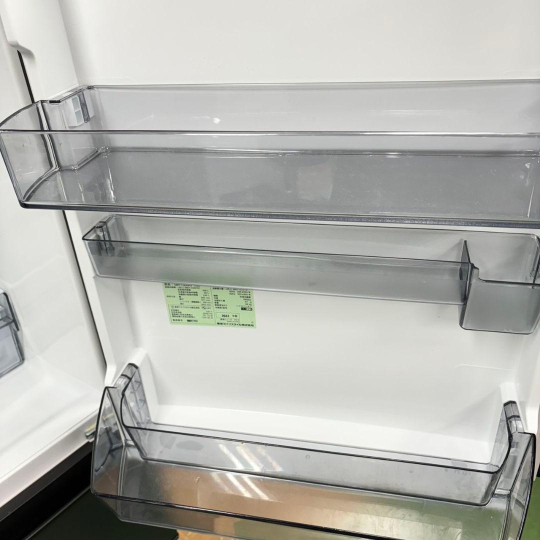 523 極美品　冷蔵庫　大型　自動製氷機付　右開き　マッドブラック　大人気