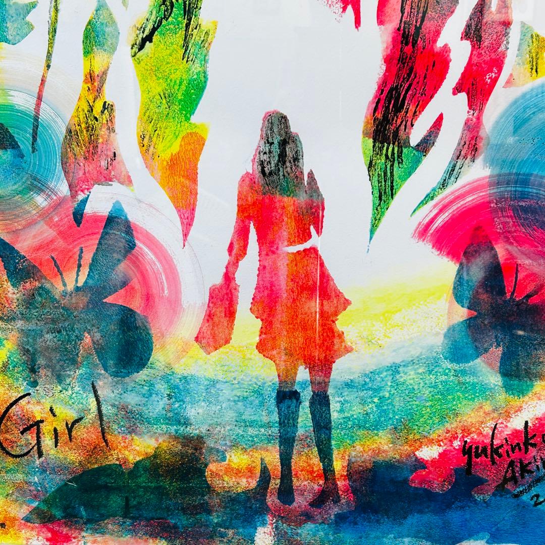 希少 ユキンコアキラ 直筆サイン入り　B2 額装　ゴットオブタレント出演