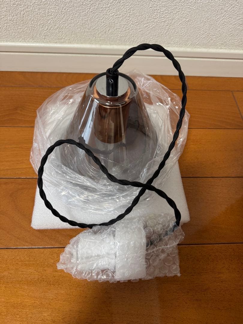 ダクトレール用　ペンダントライト スモークガラス2個セット　LED口金E26