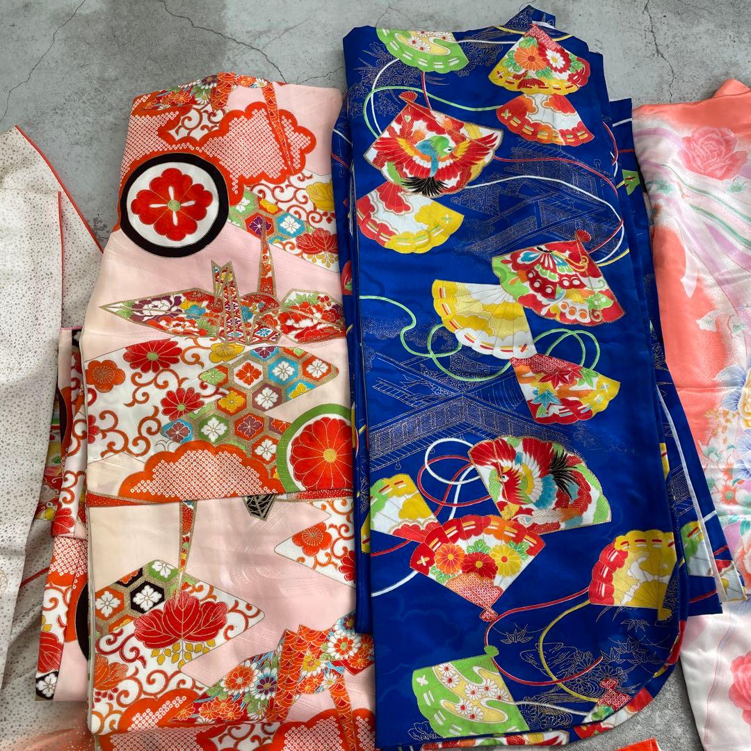子供　七五三 アンティーク着物　リメイクセット