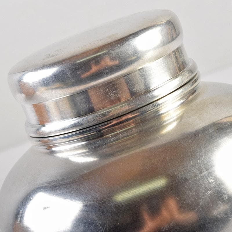 煎茶道具　浪華錫半造　上錫製　茶壷　茶心壷　約644ｇ　共箱　M　R8521