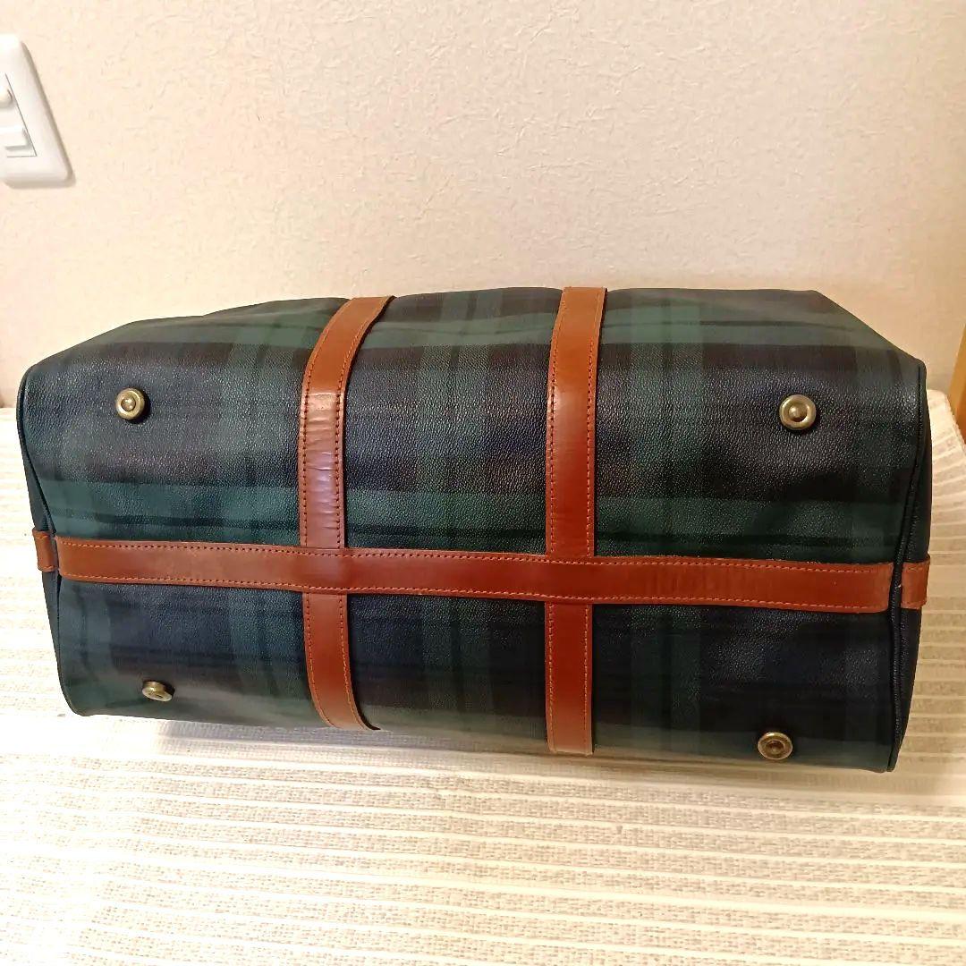 こ*う様 【ポロラルフローレン】ボストンバッグ グリーン・ネイビー チェック柄