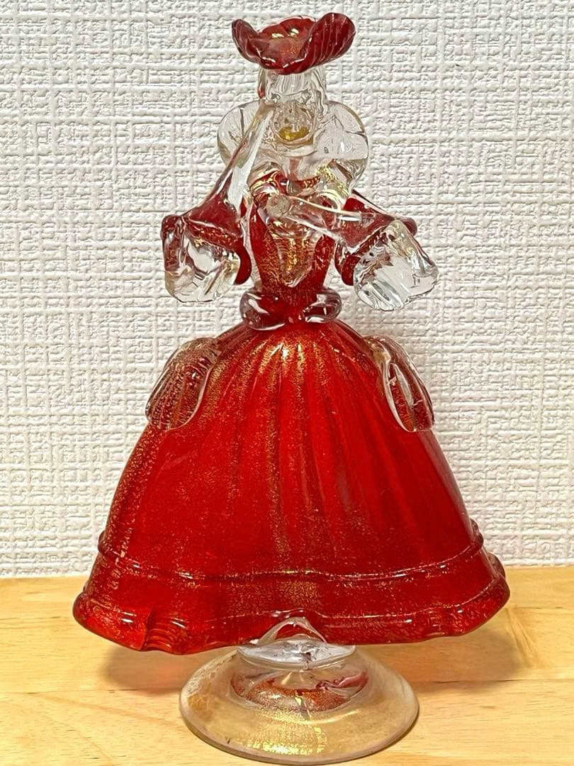 【希少・美品】ベネチアンガラス フィギュリン 人形 ヴェネチアン アンティーク
