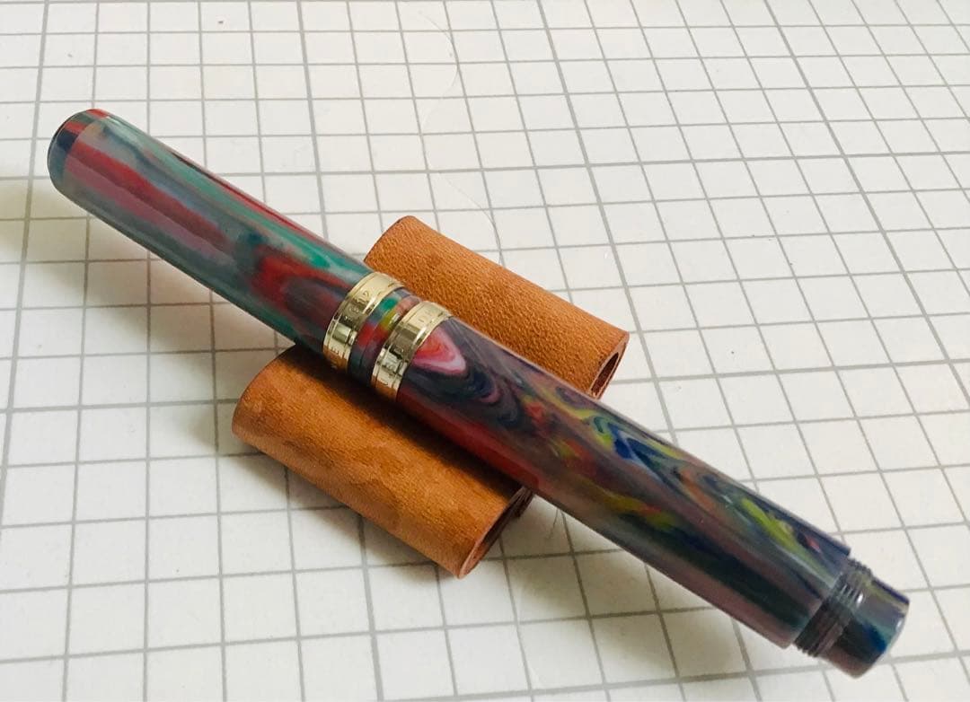 大橋堂万年筆　14k 字幅M？　アクリル樹脂