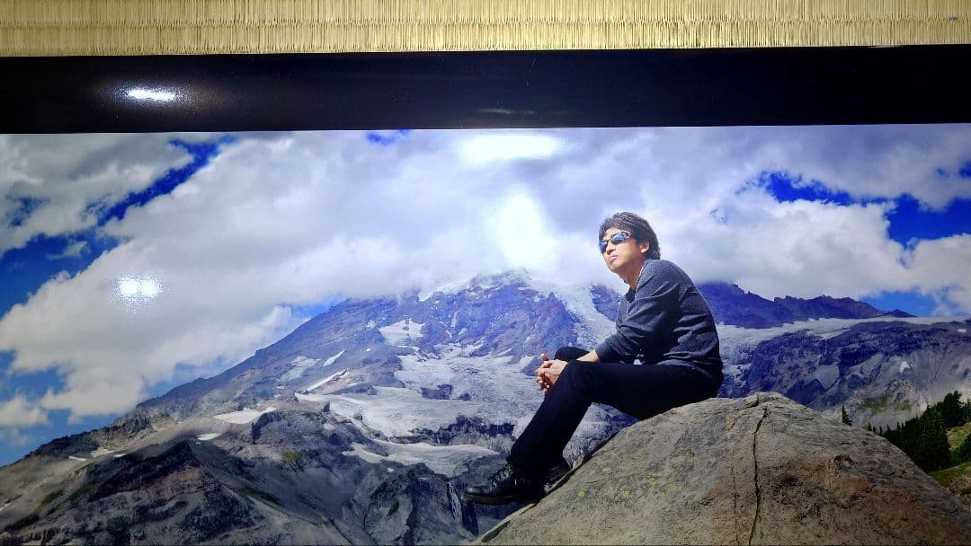 浜田省吾 ポスター 浜田島 2010 パノラマアートポスター 山岳風景