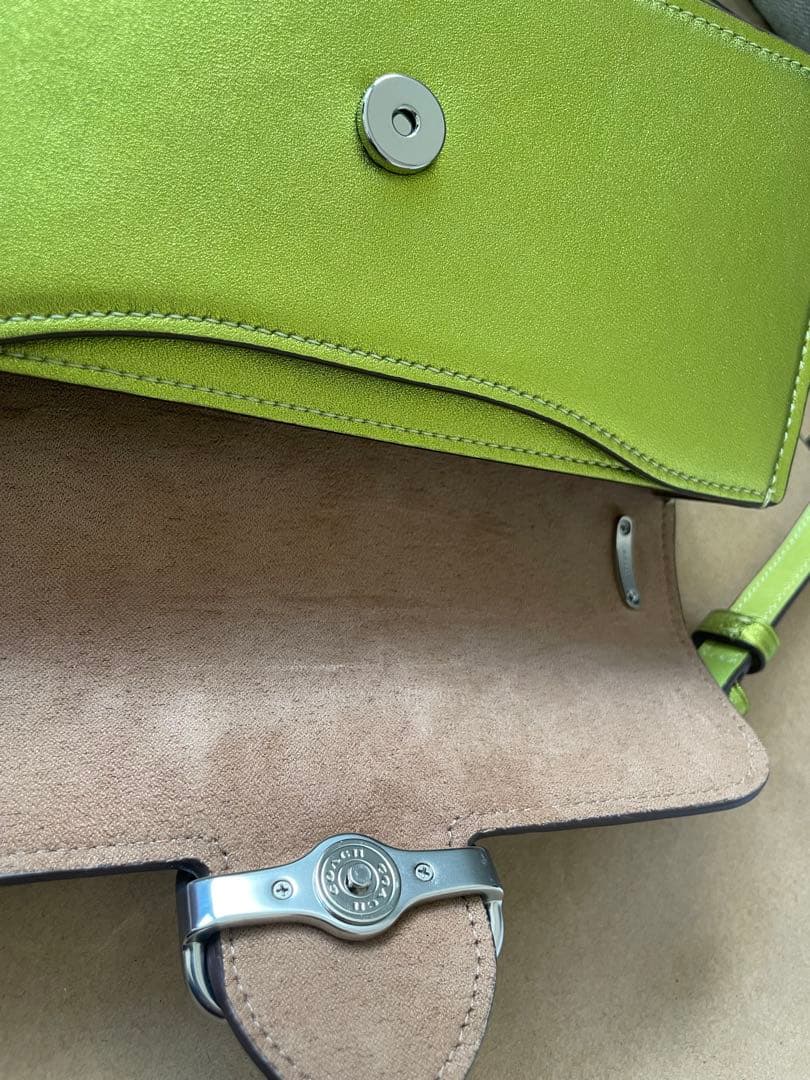 新品、未使用❤️COACH❤️コーチモーガン ショルダーバッグレザーライトグリー