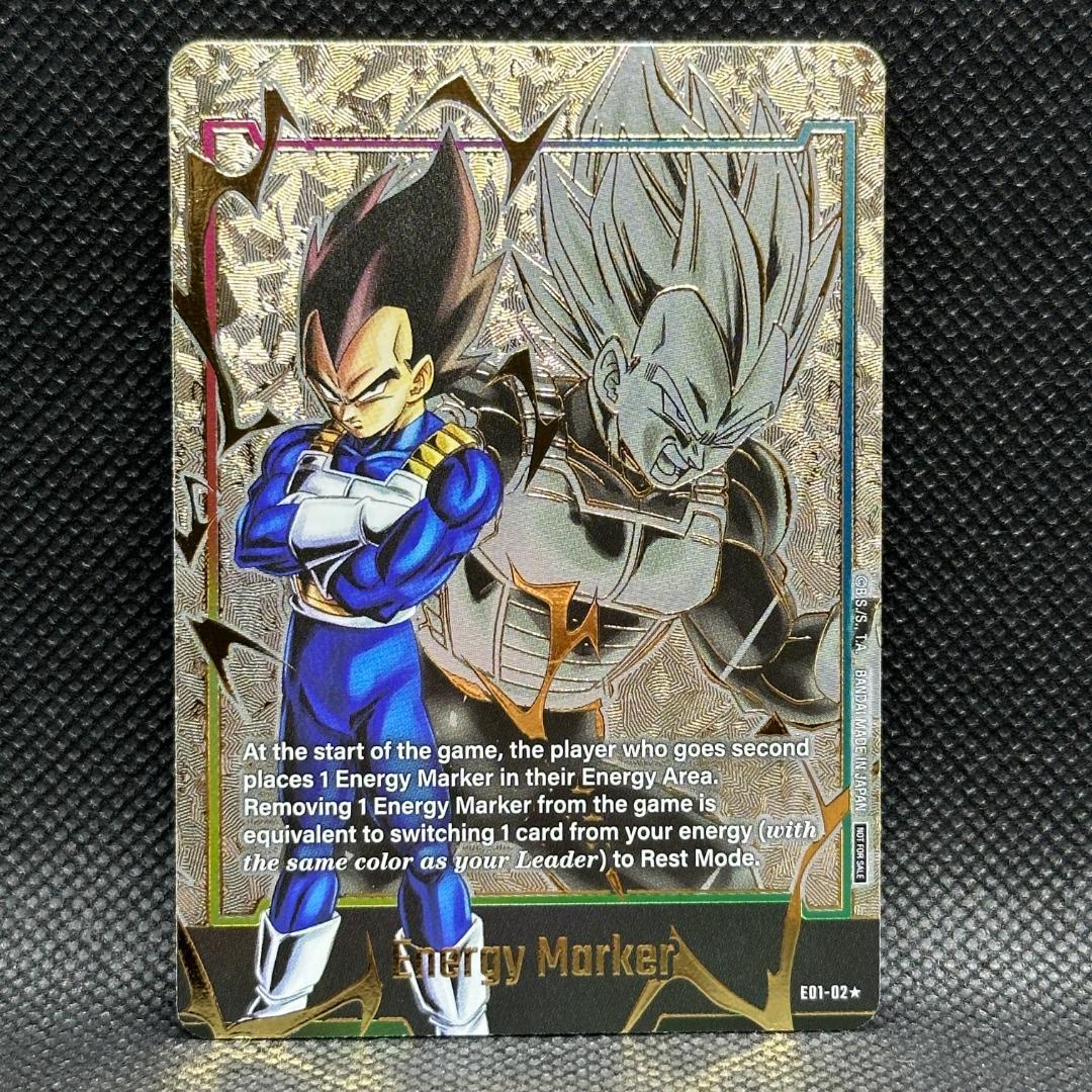 ドラゴンボール 海外 エナジーマーカー E01-02 ベジータ パラレル 英語