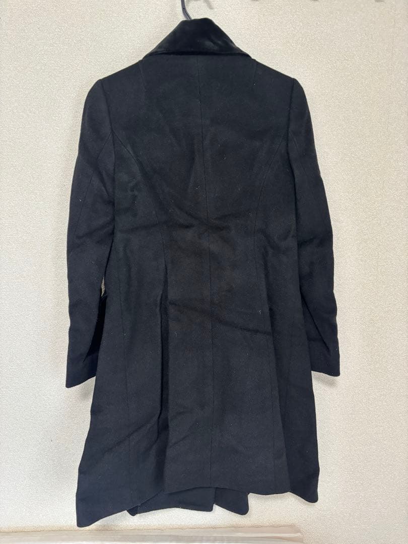 Vivienne Westwood Red Label ラブ襟ベロア切替コート