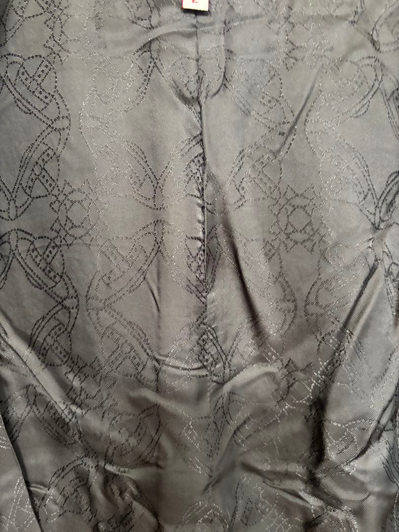 Vivienne Westwood Red Label ラブ襟ベロア切替コート