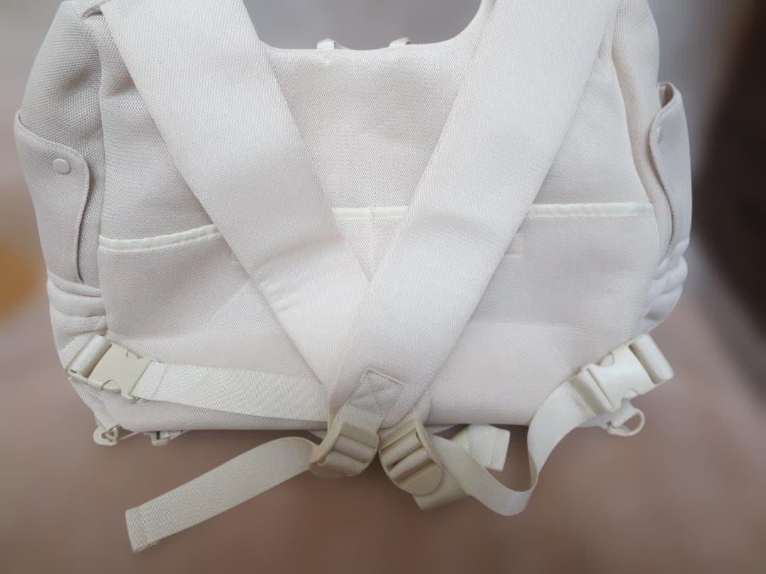 moncheri モンシェリメッシュフロントリュック ホワイトM 犬 キャリー