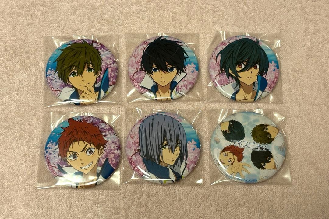 映画 ハイ⭐︎スピード 岩鳶中水泳部ver. 缶バッジ コレクション