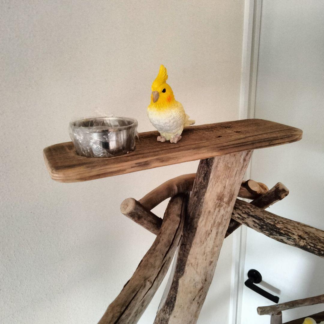 まっきー バードアスレチックジム大型 天然木 自然木 止まり木 インコ