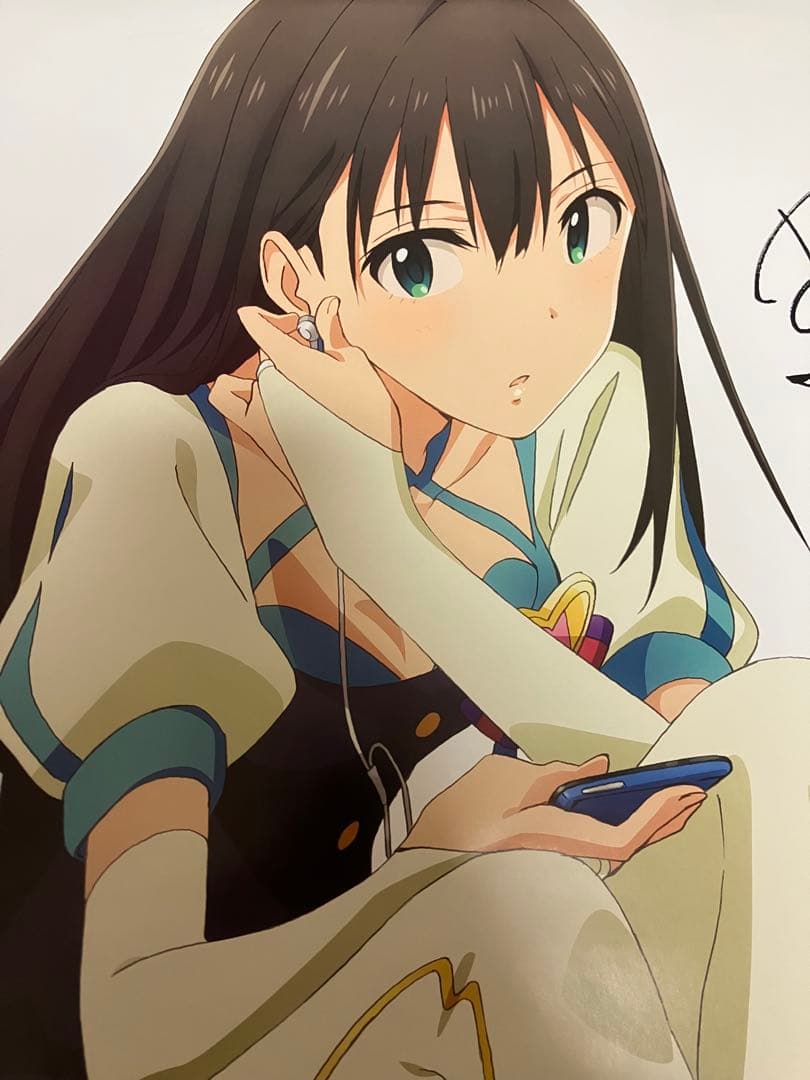 【非売品】アイドルマスター シンデレラガールズ 渋谷凛 サイン B2 ポスター