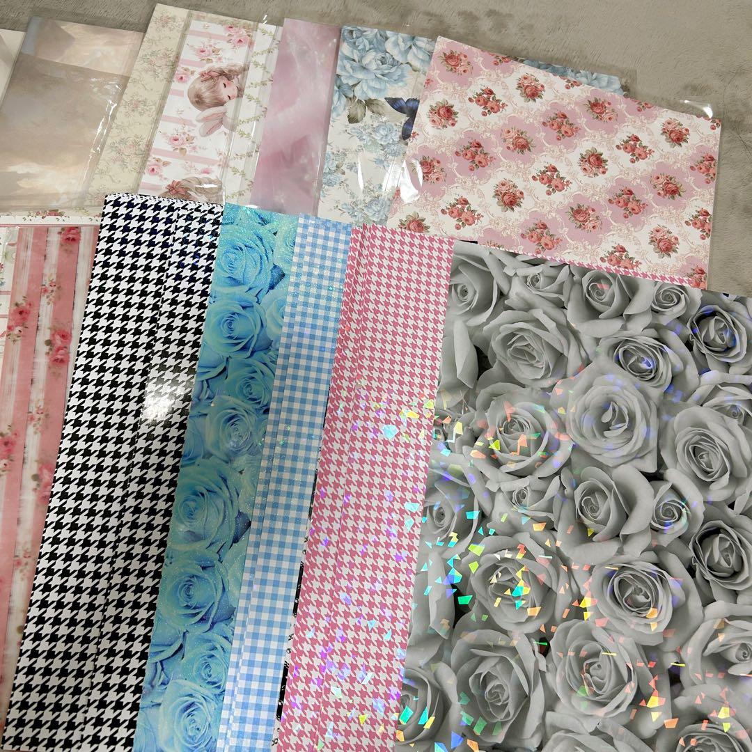 コラージュ用品まとめ売り　デザペ・トレペ・海外マステ・人物ステッカー・ナモンさん