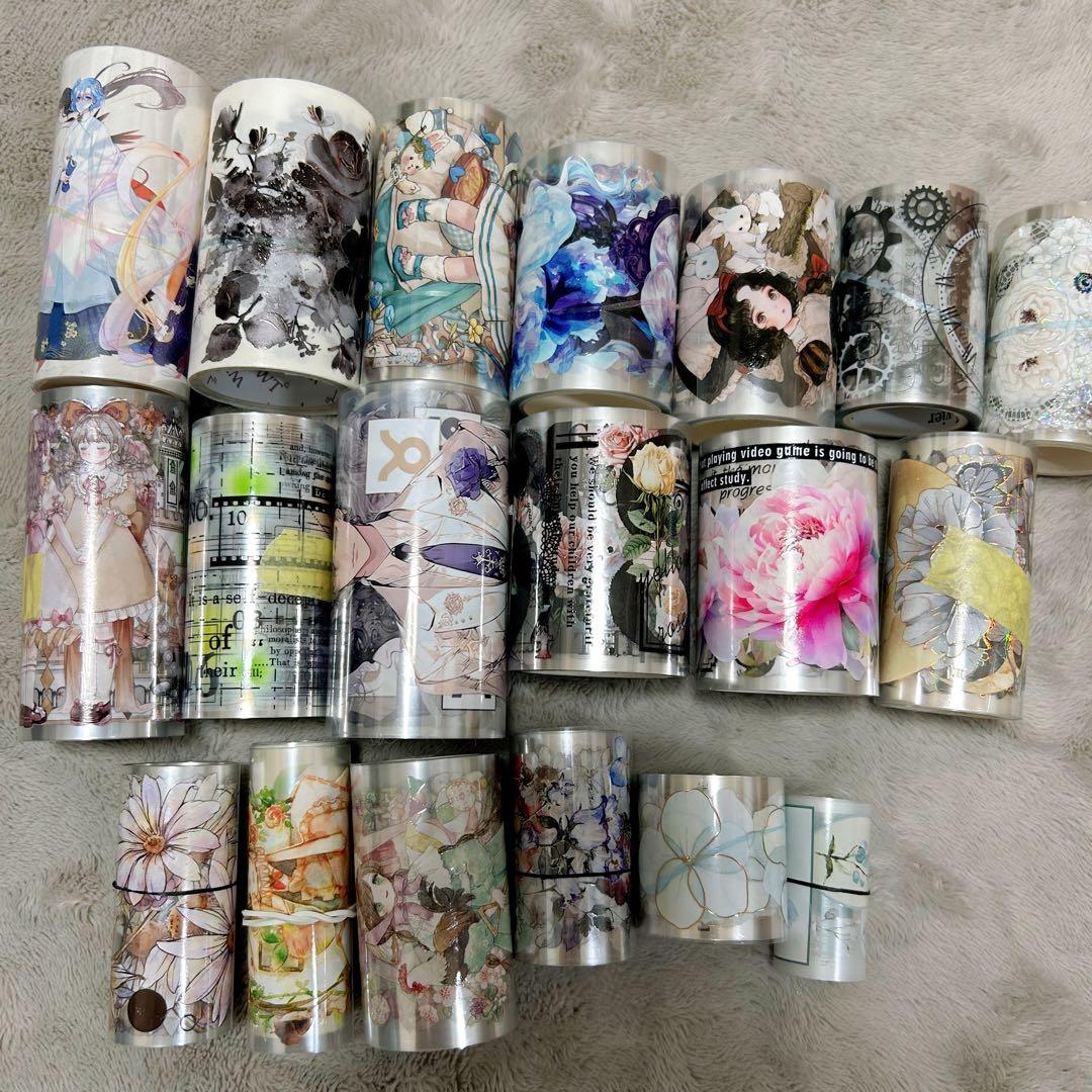 コラージュ用品まとめ売り　デザペ・トレペ・海外マステ・人物ステッカー・ナモンさん