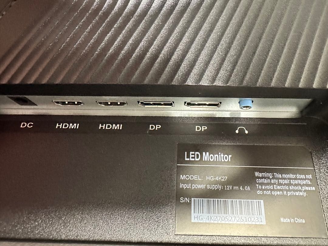 A*O様 cocopar 27インチ 4K IPSモニター UHD 3840×2