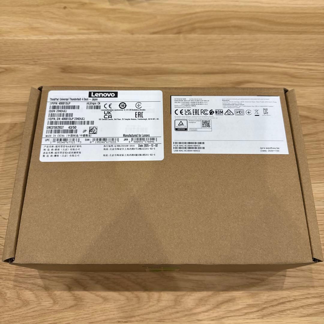 その他 ThinkPad Universal Thunderbolt 4 Dock