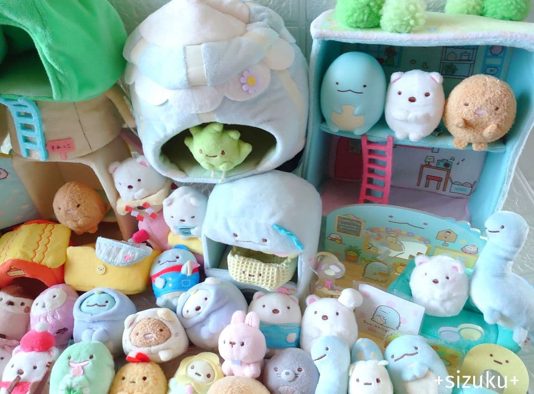 【豪華132点】すみっコぐらし ハウス 家具 てのりぬいぐるみ 色々 まとめ売り