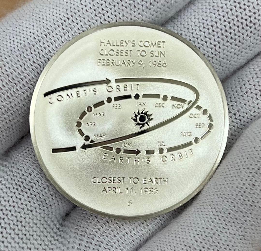 ハレー彗星 記念銀メダル 1986年 sterling silver 925