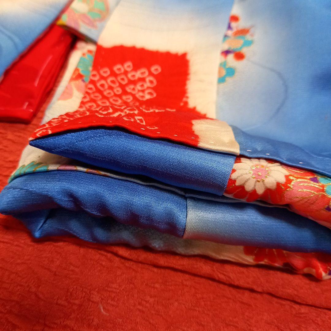 市松人形　ドール　12号　着物　帯　帯締め帯揚げ　正絹　晴れ着