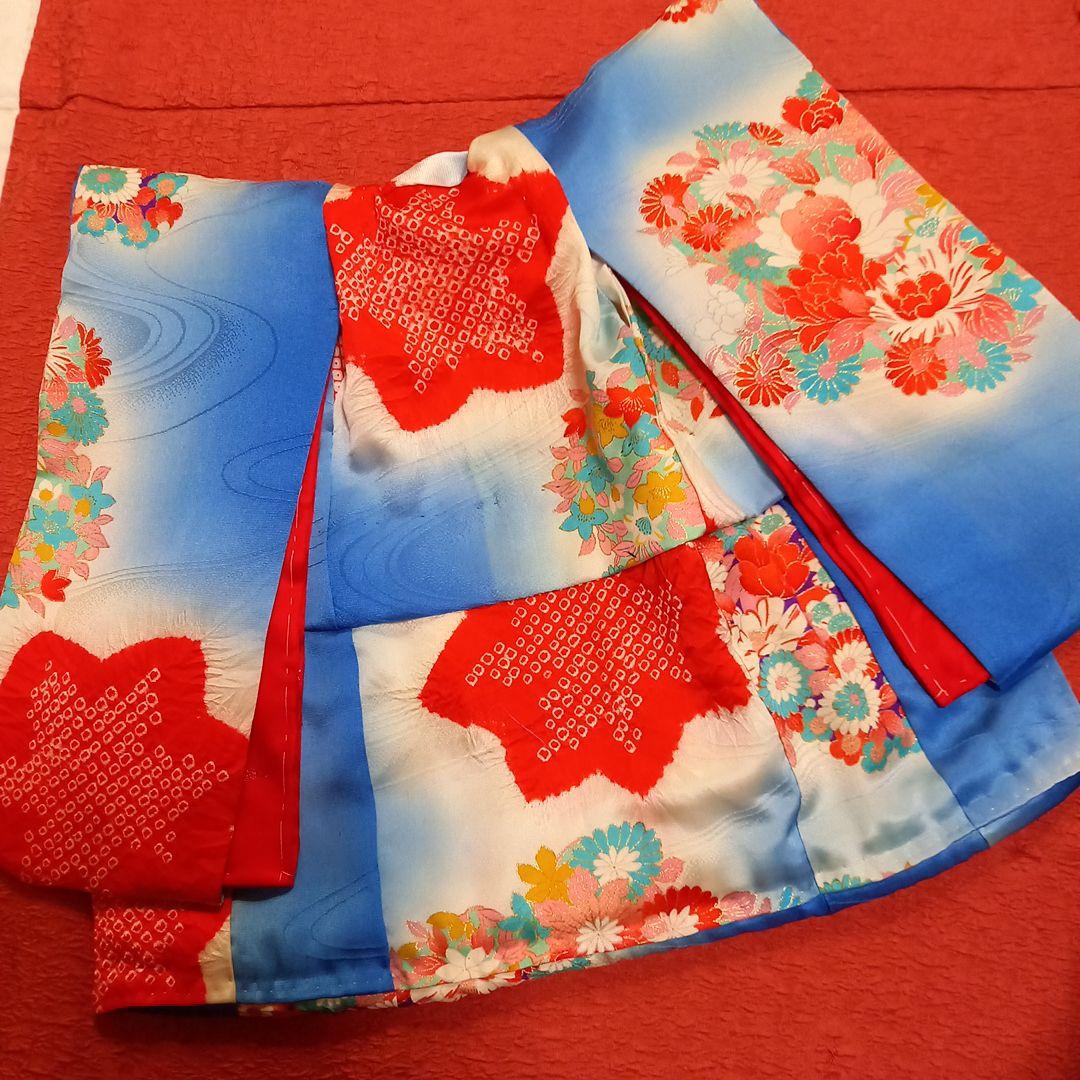 市松人形　ドール　12号　着物　帯　帯締め帯揚げ　正絹　晴れ着