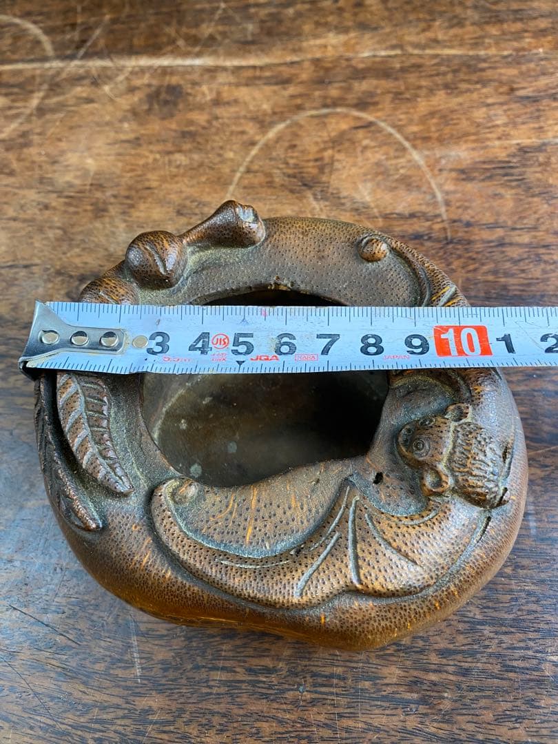 竹製灰皿　水滴　2個セット