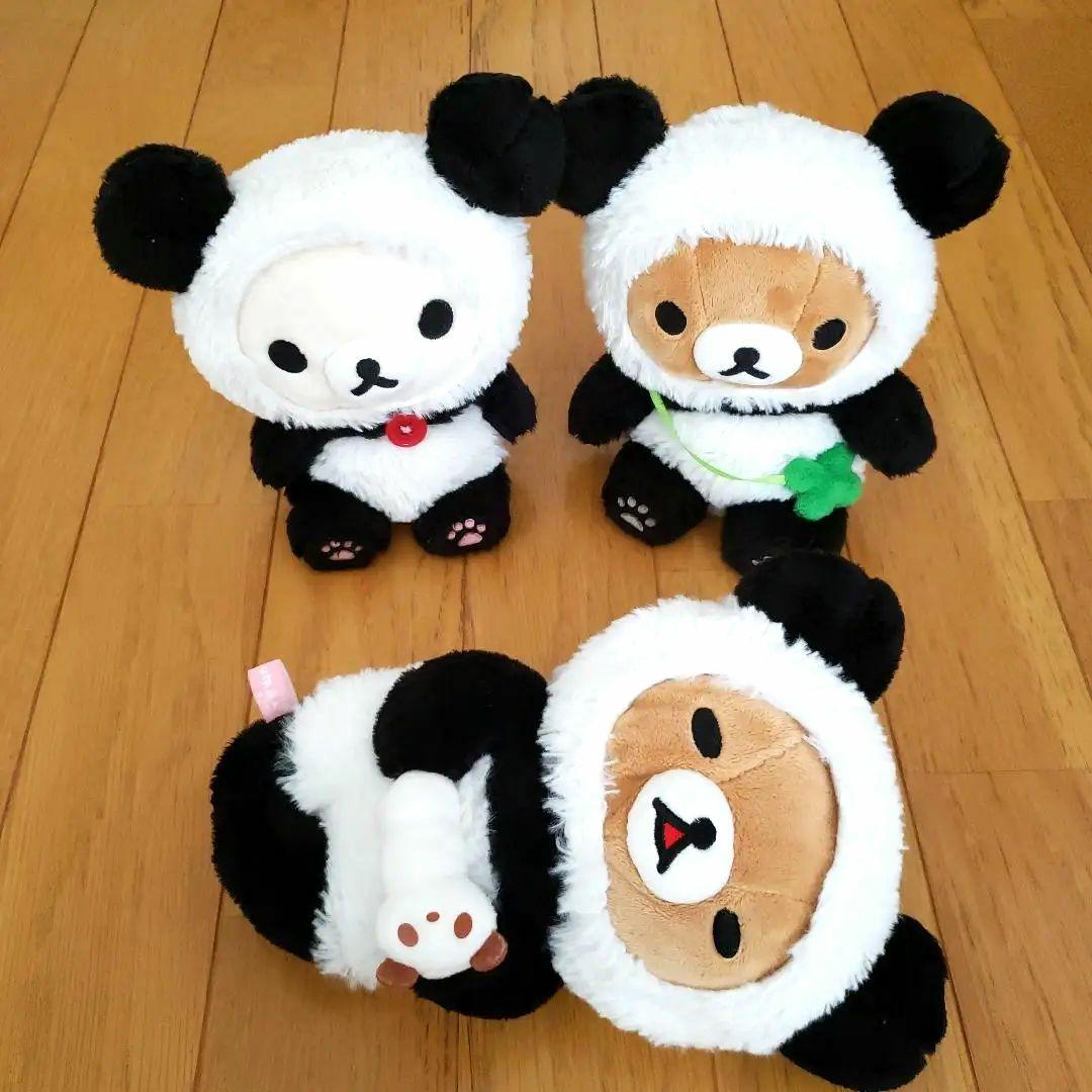 リラックマ ・コリラックマ 　パンダでごろん あつめてぬいぐるみ