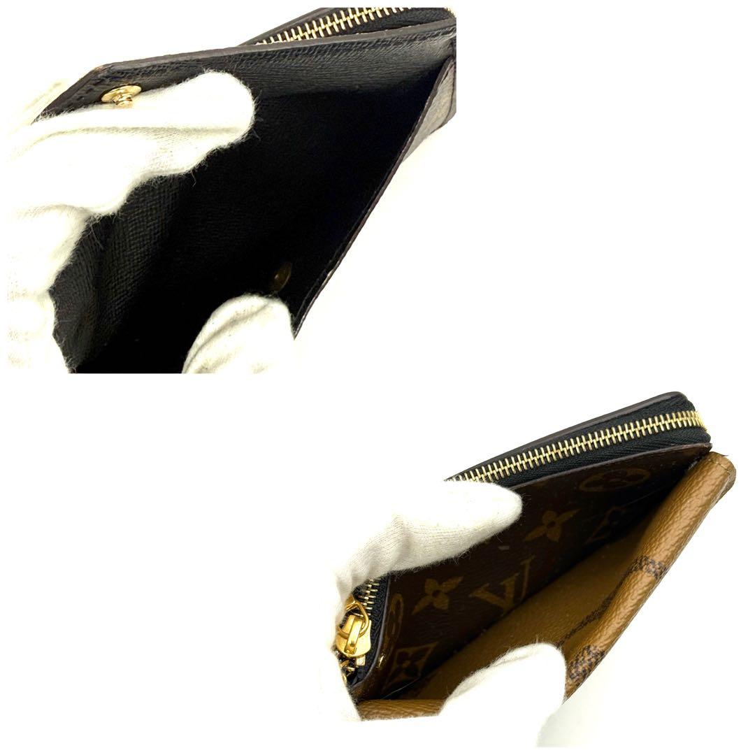 【新品近い】ルイヴィトン モノグラム リバース ポルトカルト ヴェルソ