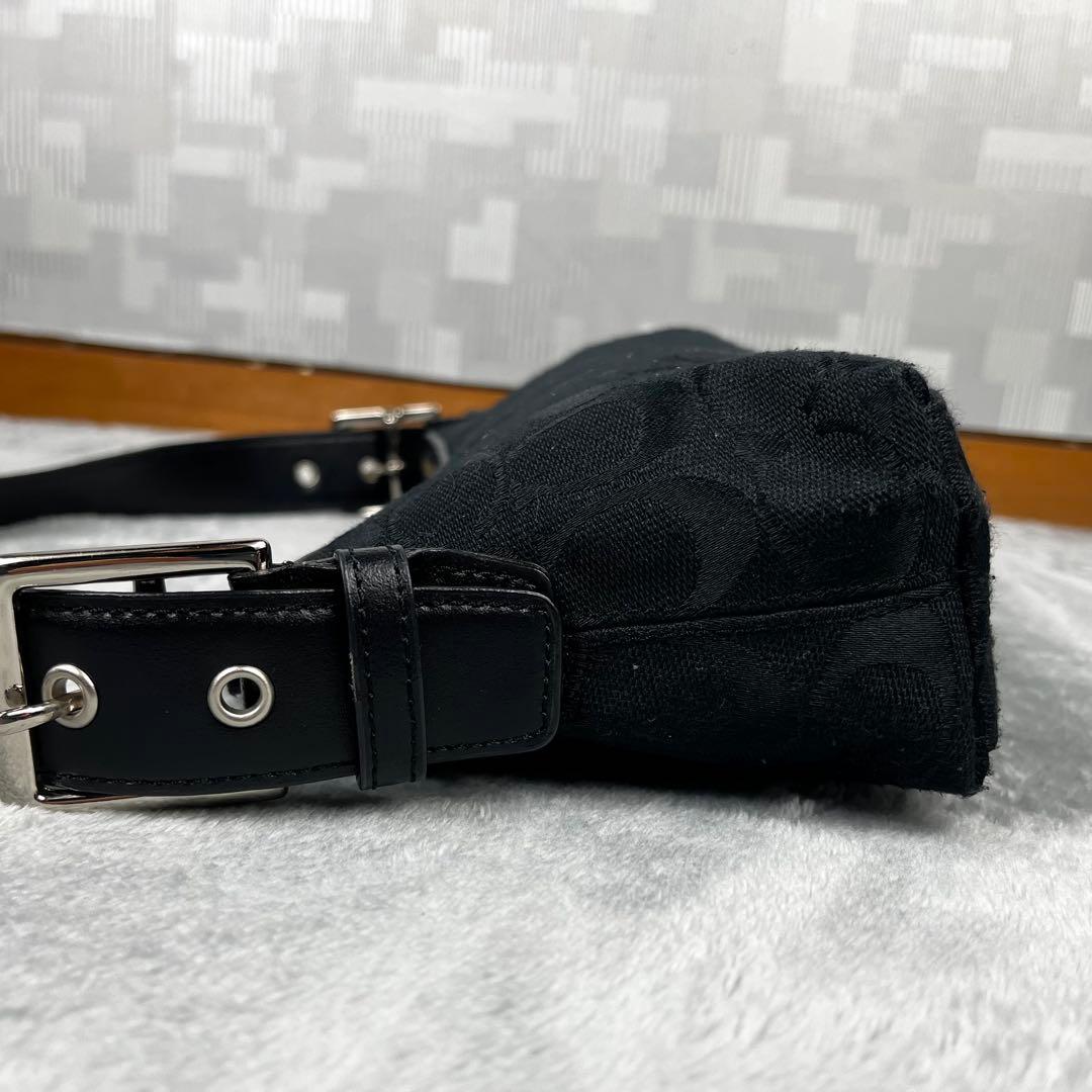 COACH コーチ アクセサリーポーチ ブラック 黒 シグネチャー