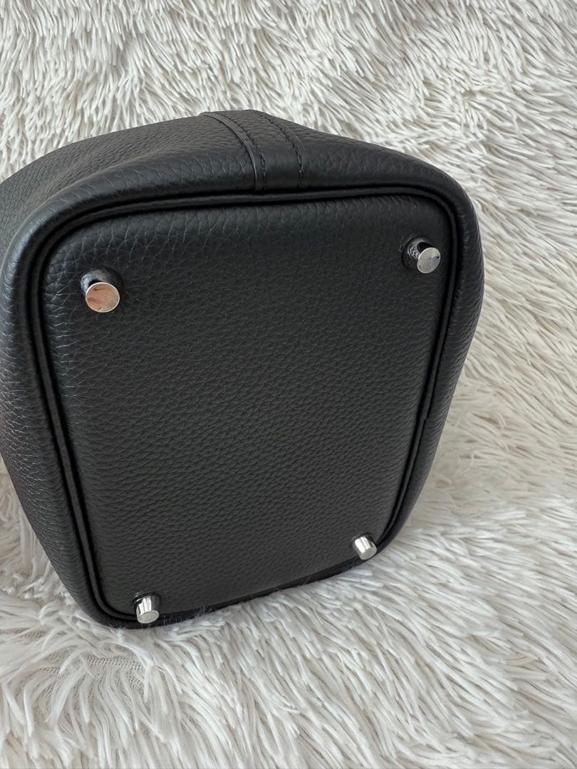 【美品】キューブバッグ PM ブラック×金具シルバー バッグインバッグ付き