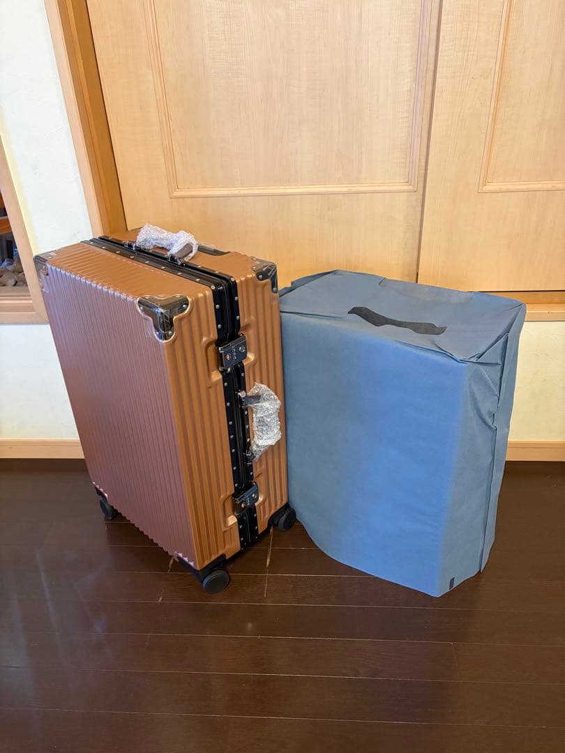 【新品未使用】C.jutro スーツケース フレームタイプ Mサイズ キャメル色