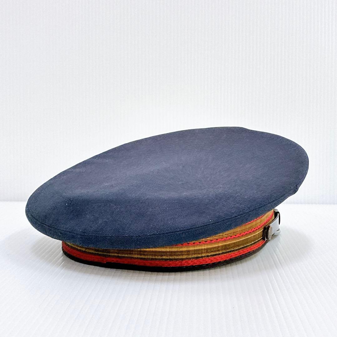 【功績章付き】日本国有鉄道 駅長帽子 当時物 制帽 ヴィンテージ 銀細工 純銀