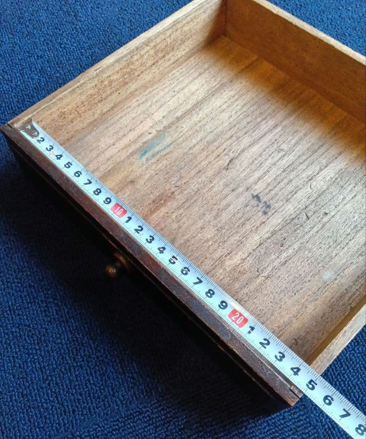 アンティーク　引出し付木箱　茶箱　 小型引出し　小型棚　収納　和風