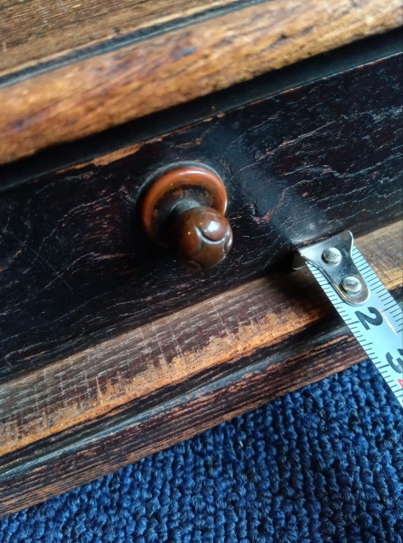 アンティーク　引出し付木箱　茶箱　 小型引出し　小型棚　収納　和風