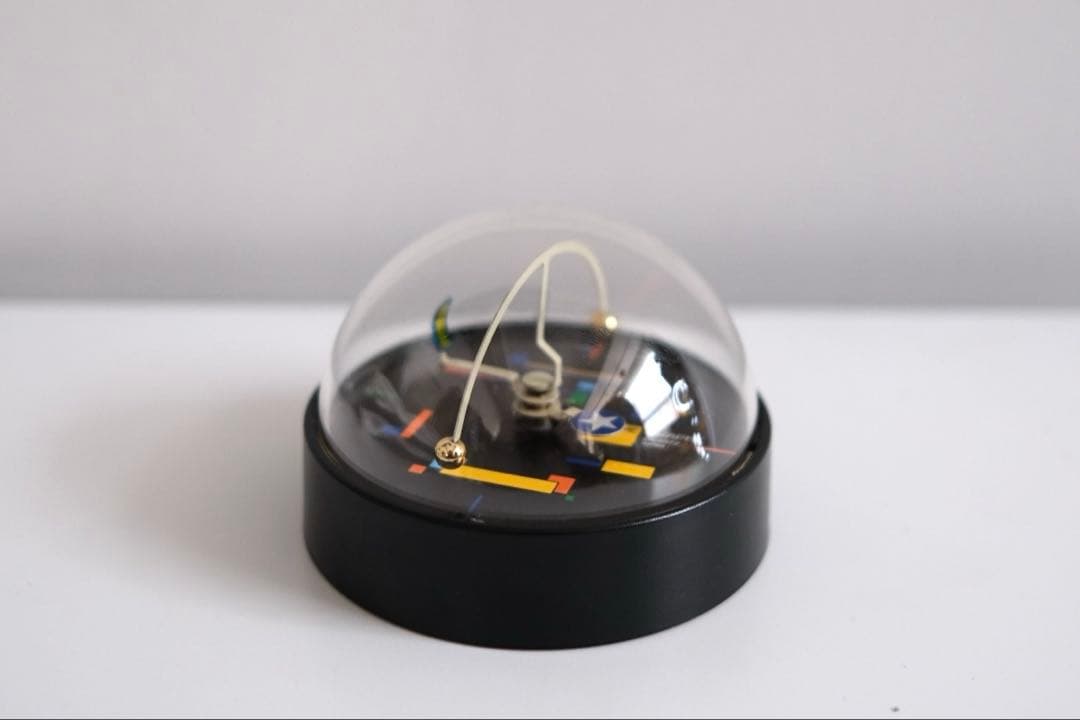 希少当時物ポストモダンスペースエイジ置時計ツインバードレトロ