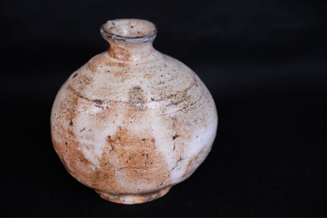 みつるつる様●【丸田宗彦】粉引唐津扁壺徳利