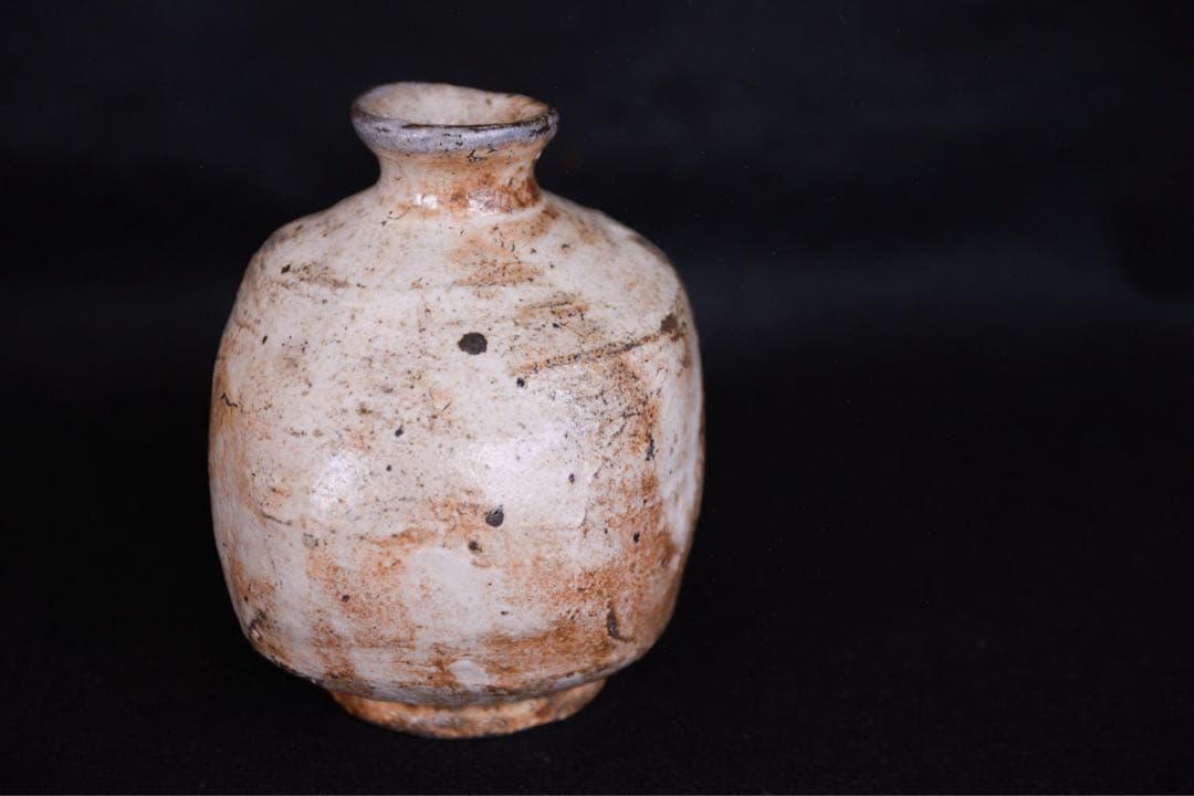 みつるつる様●【丸田宗彦】粉引唐津扁壺徳利