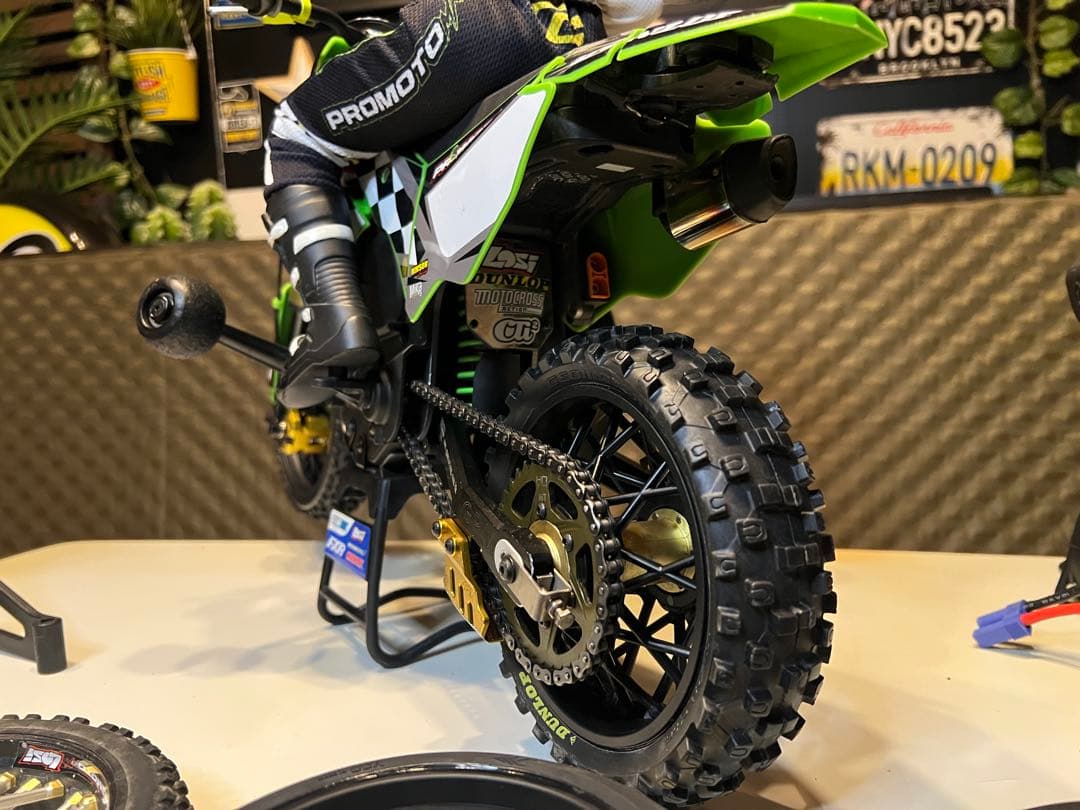 losi promoto mx バイクラジコン★op多数カスタム新品タイヤ外装♫