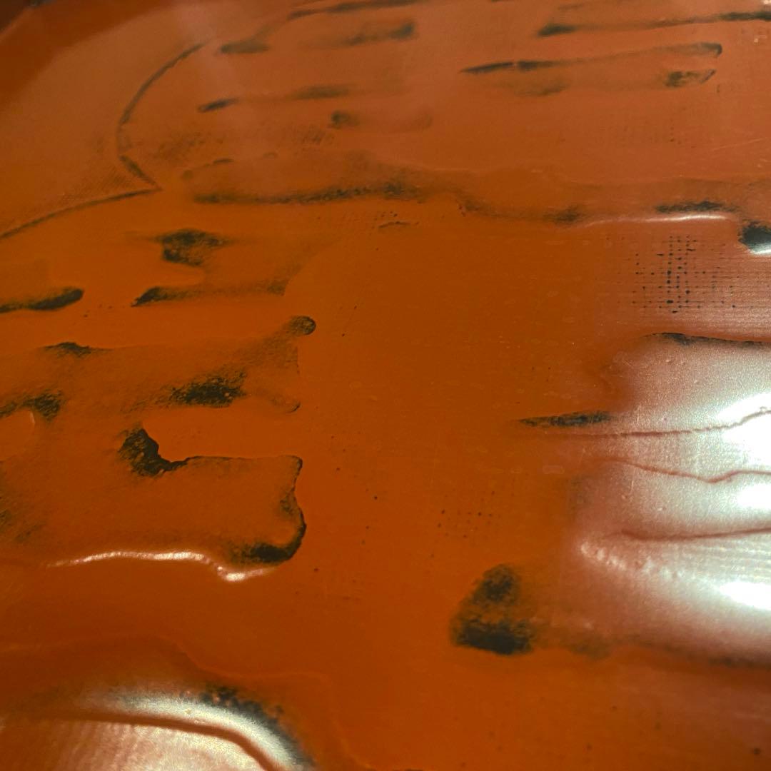 【未新品・未使用】越前屋 越前塗 漆 ひょうたん柄赤 盆 膳