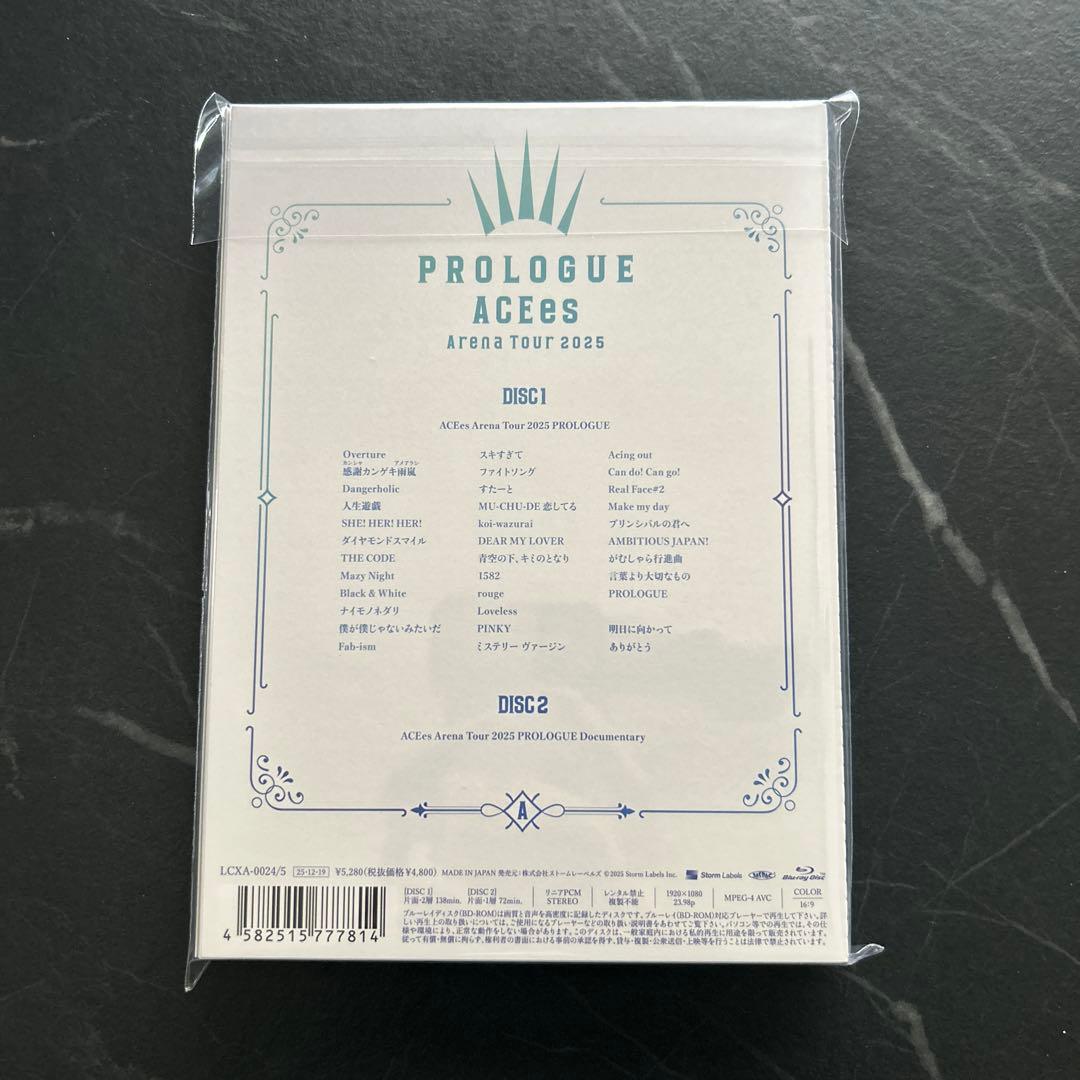 アイドル ACEes Arena Tour PROLOGUE Blue-ray