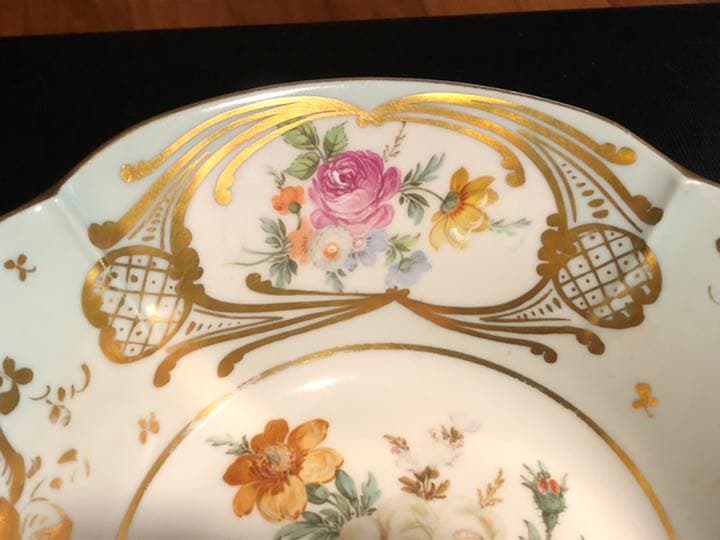 アンティーク　リモージュ　フラワー　ブーケ ボール