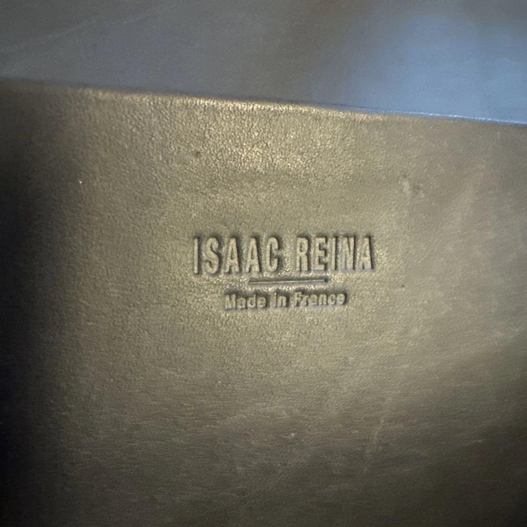 ISAAC REINA 2way レザー製ヘルメットバッグ NAVY フランス製