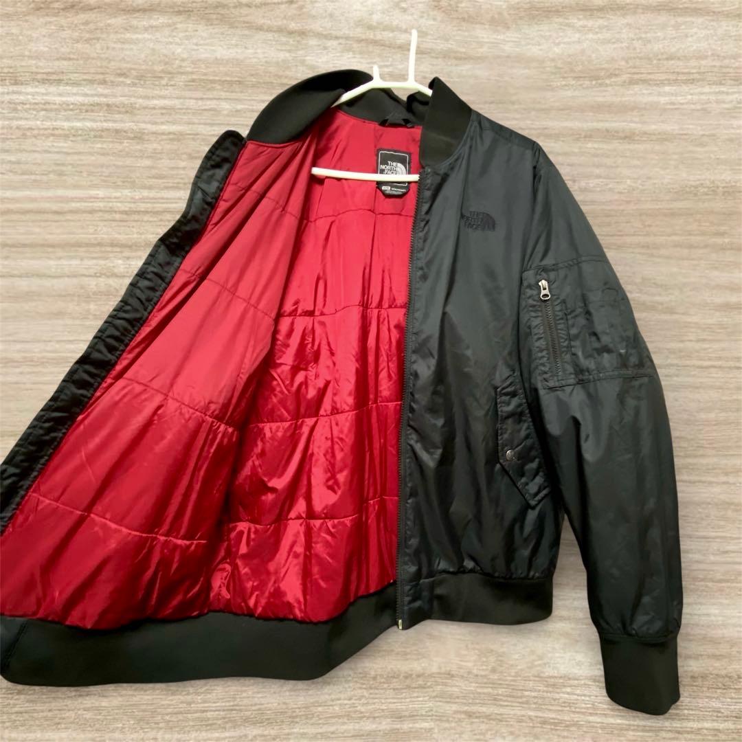 極美品 ノースフェイス MA-1 ボンバージャケット ブラック L