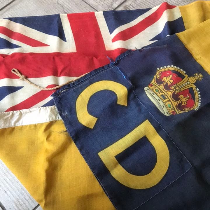 レア！20's～30’s 実物イギリスアンティーク軍関連旗フラッグ英国ミリタリー