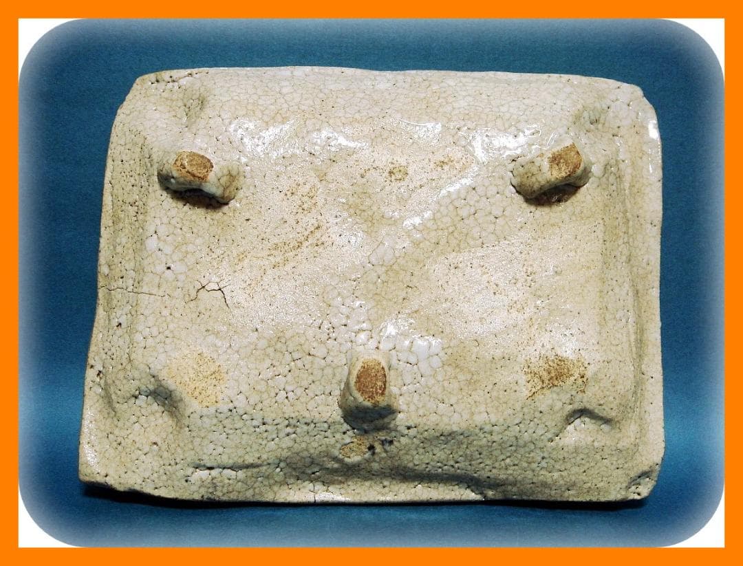 798『志野 草鳥 額皿』　/骨董品 古美術 古道具 アンティーク