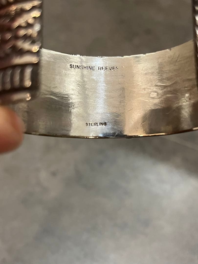 NAVAJOサンシャインリーブス ターコイズ バングル