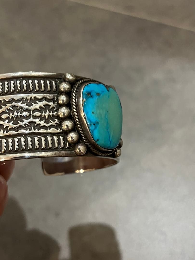 NAVAJOサンシャインリーブス ターコイズ バングル