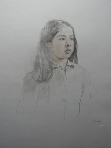 藤井 勉、十二歳、大判・希少デッサン画集より、状態良好