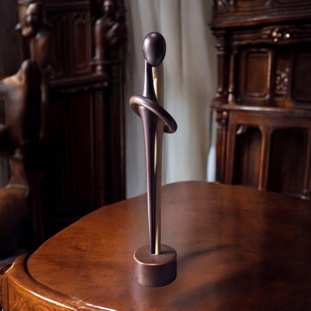 1971年 近代 モダンこけし 杉崎泰山 作 〈ささやき〉創作　郷土玩具